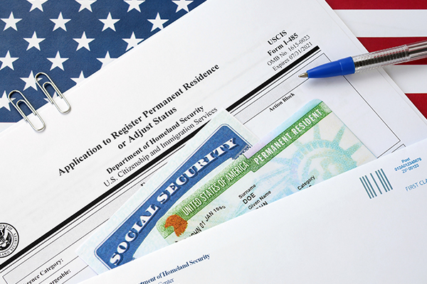 Immigrants must fill out and submit an application for a social security number